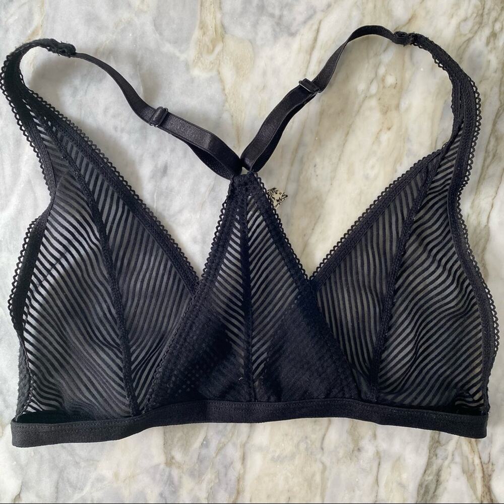 FREE PEOPLE Womens XS Intimately Nadia Bralette Bundle Nude Black Front Open - Picture 5 of 9